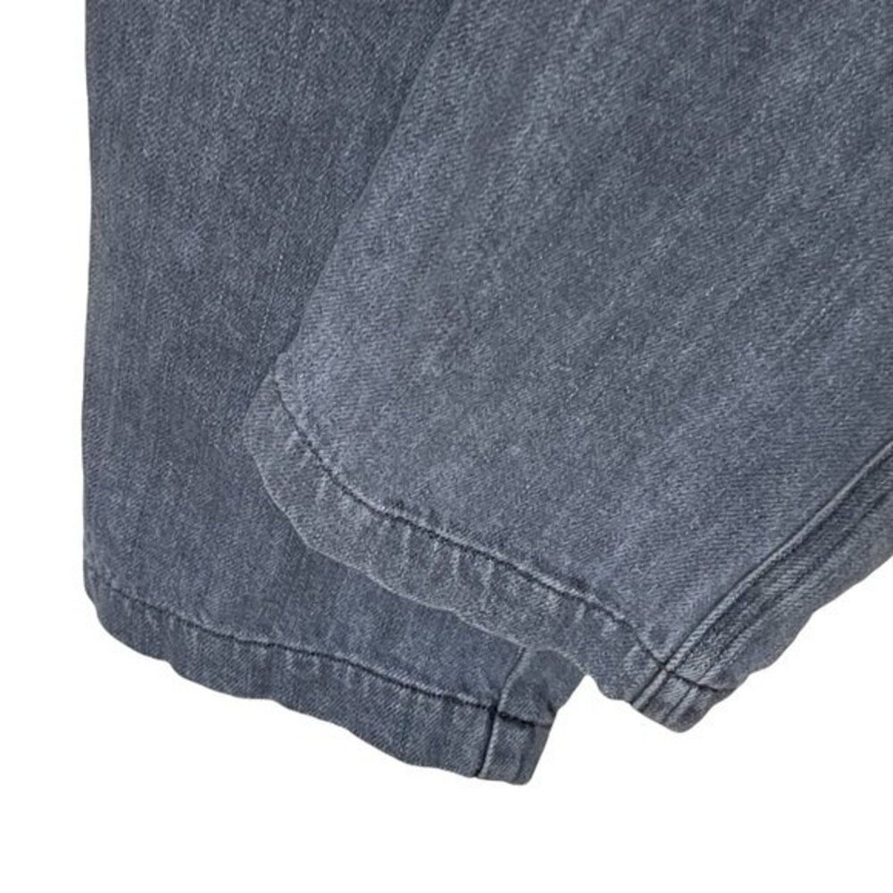 Overlover Jeans Size 25 Abbott Paperbag Waist Grey Denim Tapered Leg 30 Inseam - Picture 4 of 11